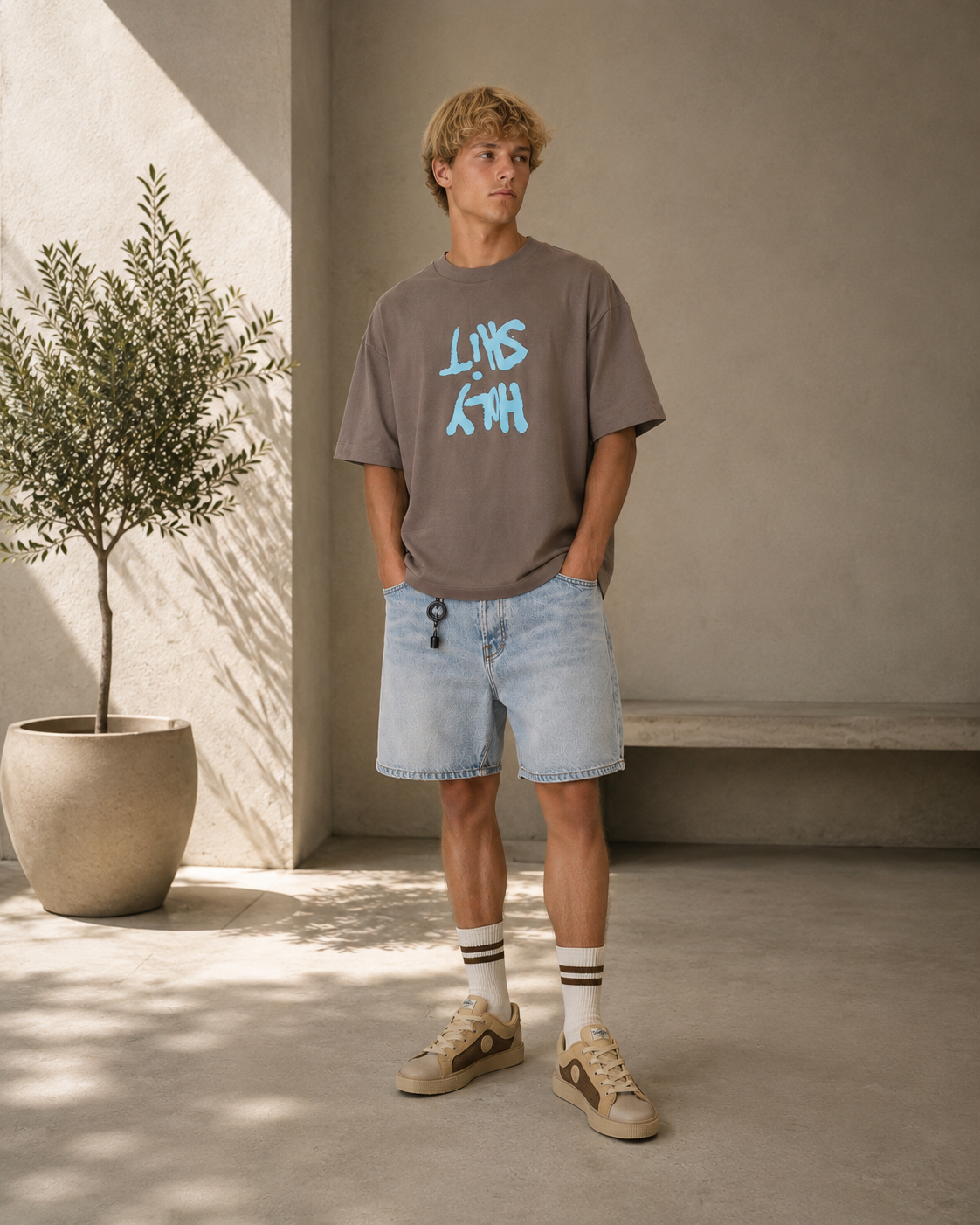 Degraded Wash Shorts