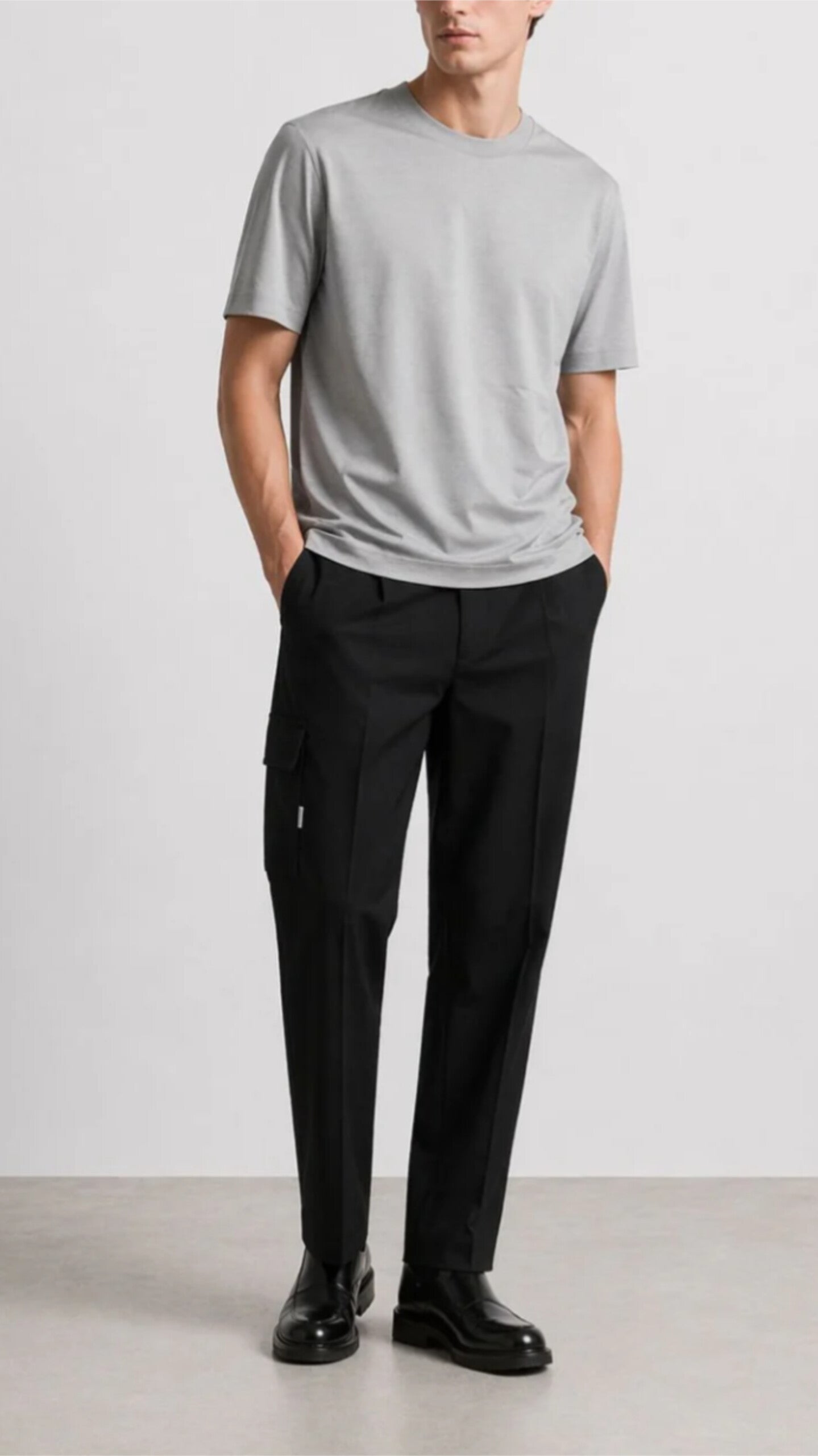 Crew Neck Tee in Filo di Scozia