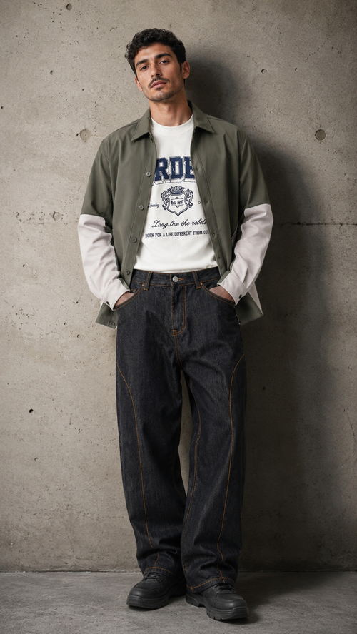 Contrast Overshirt