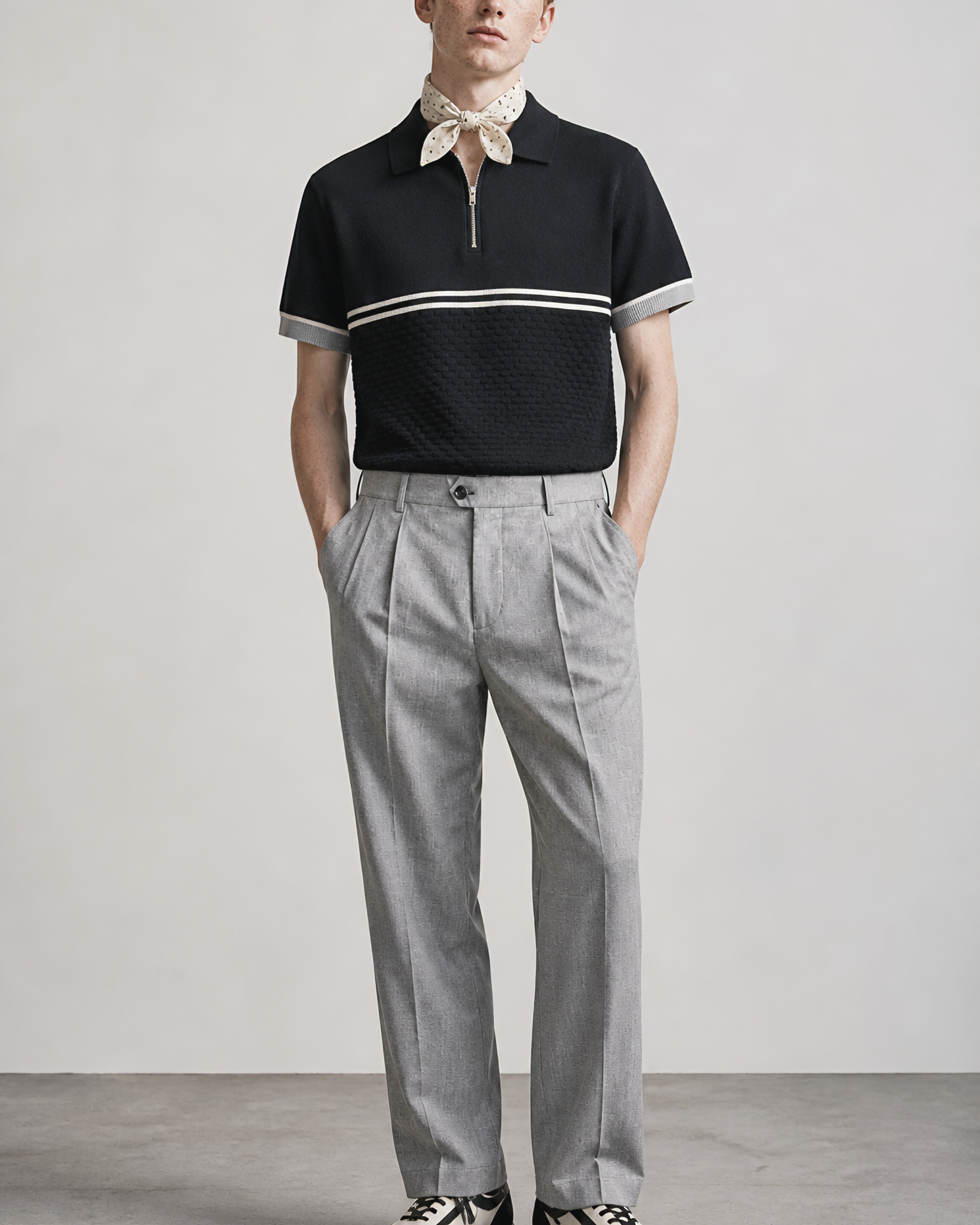 High Waisted Straight Trausers
