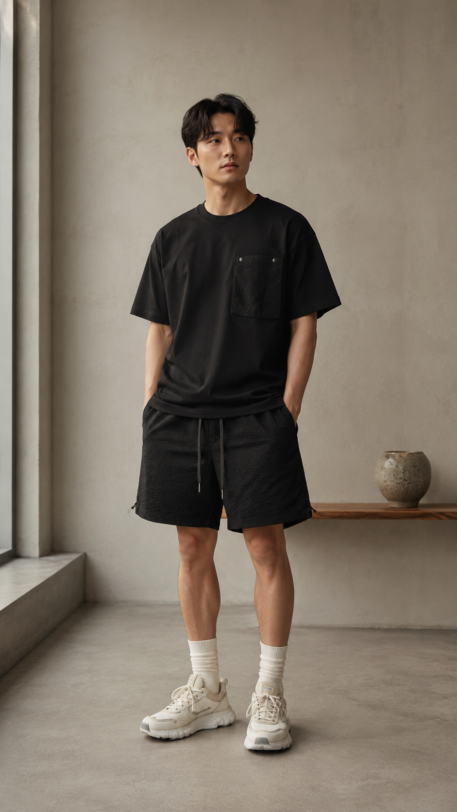 Cropped Pocket Tee