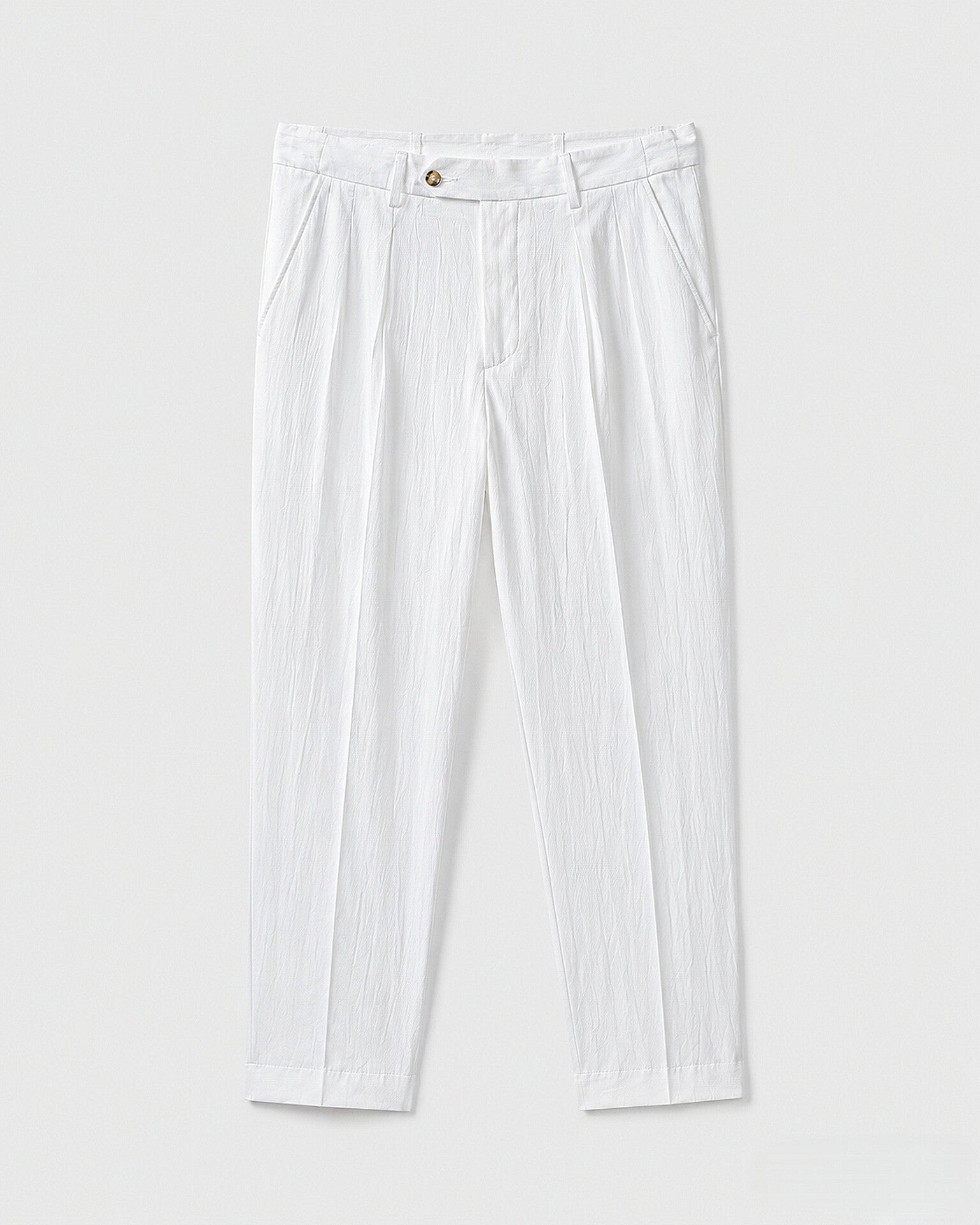 Crinkled Viscose Trousers