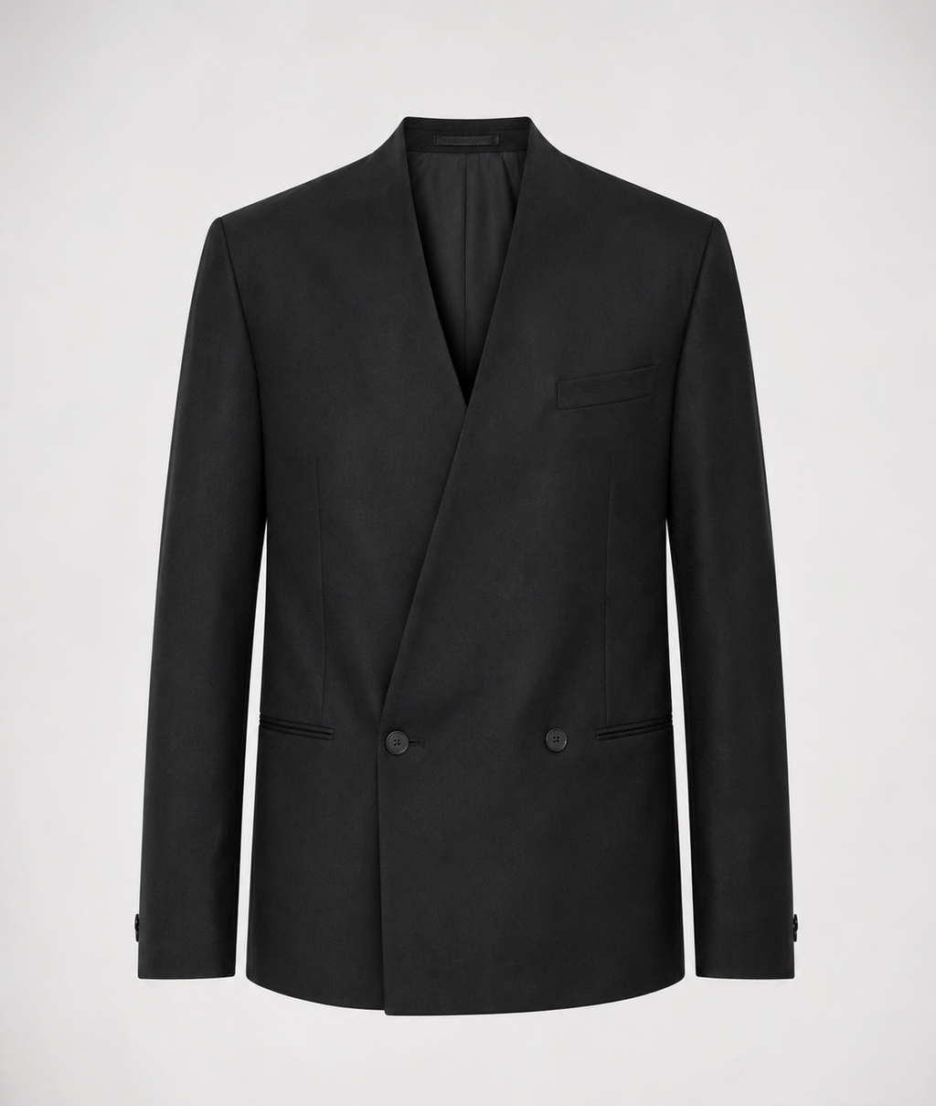 Japanese asymmetrical blazer