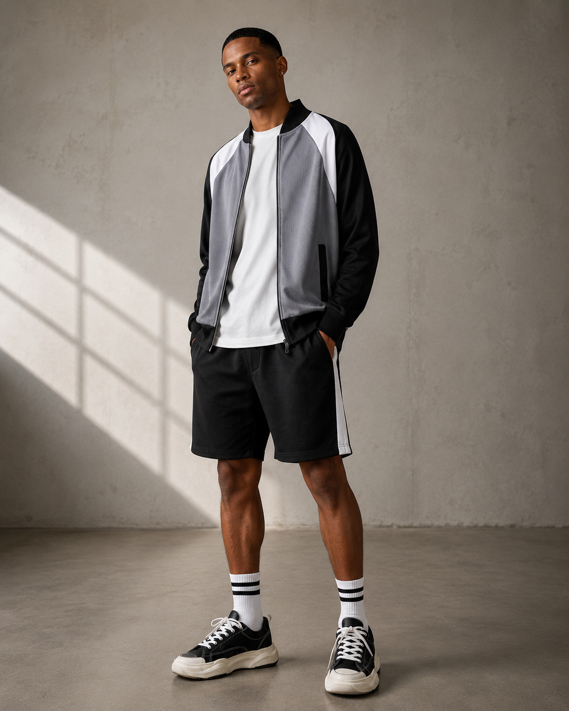 Microfibra Cotton Varsity Jumper
