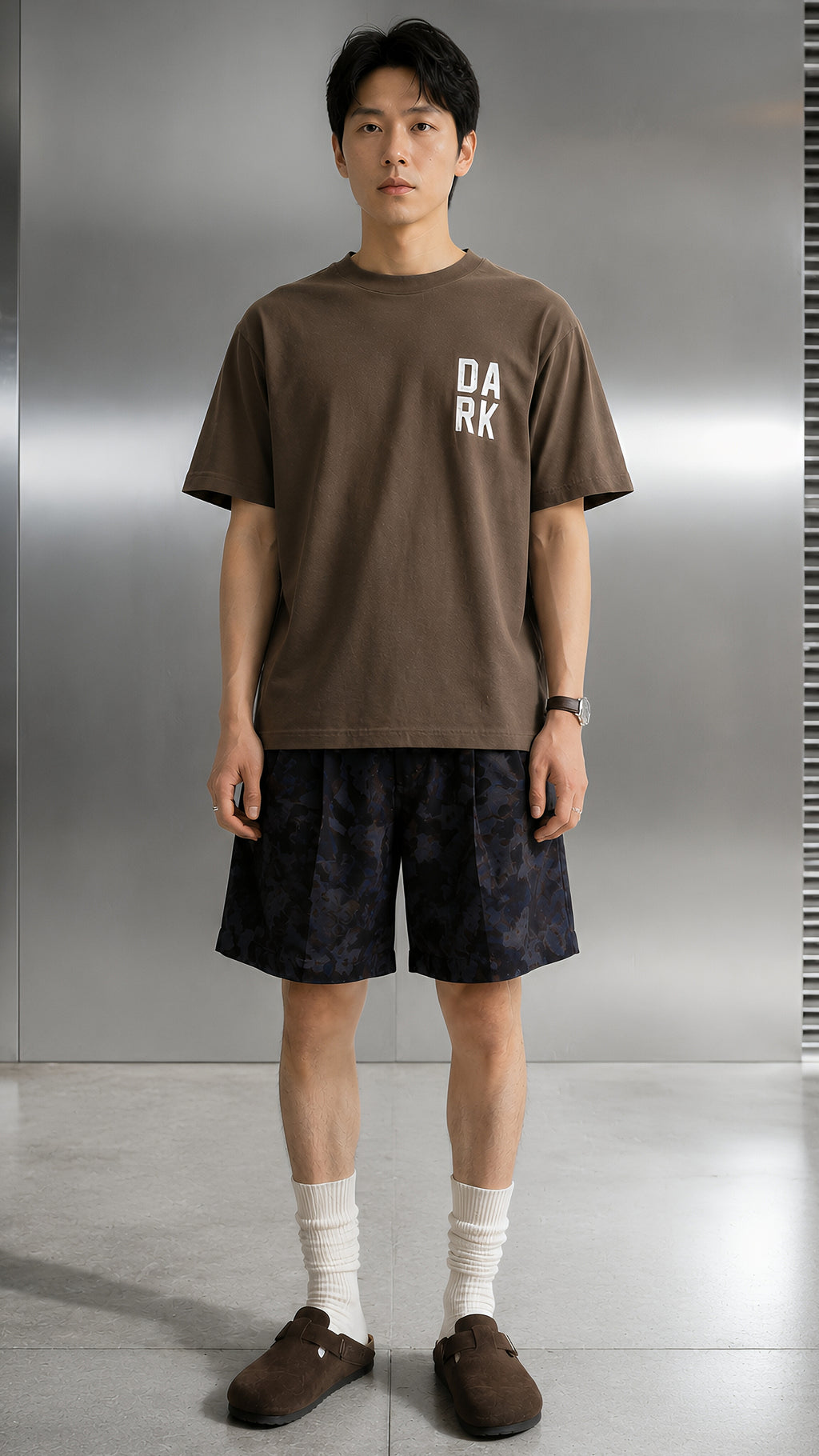 Camouflage Denim Shorts