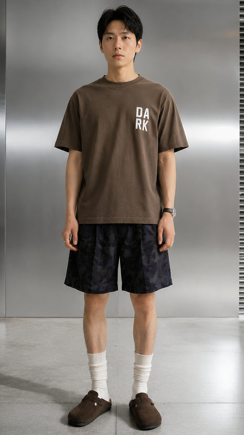 Camouflage Denim Shorts