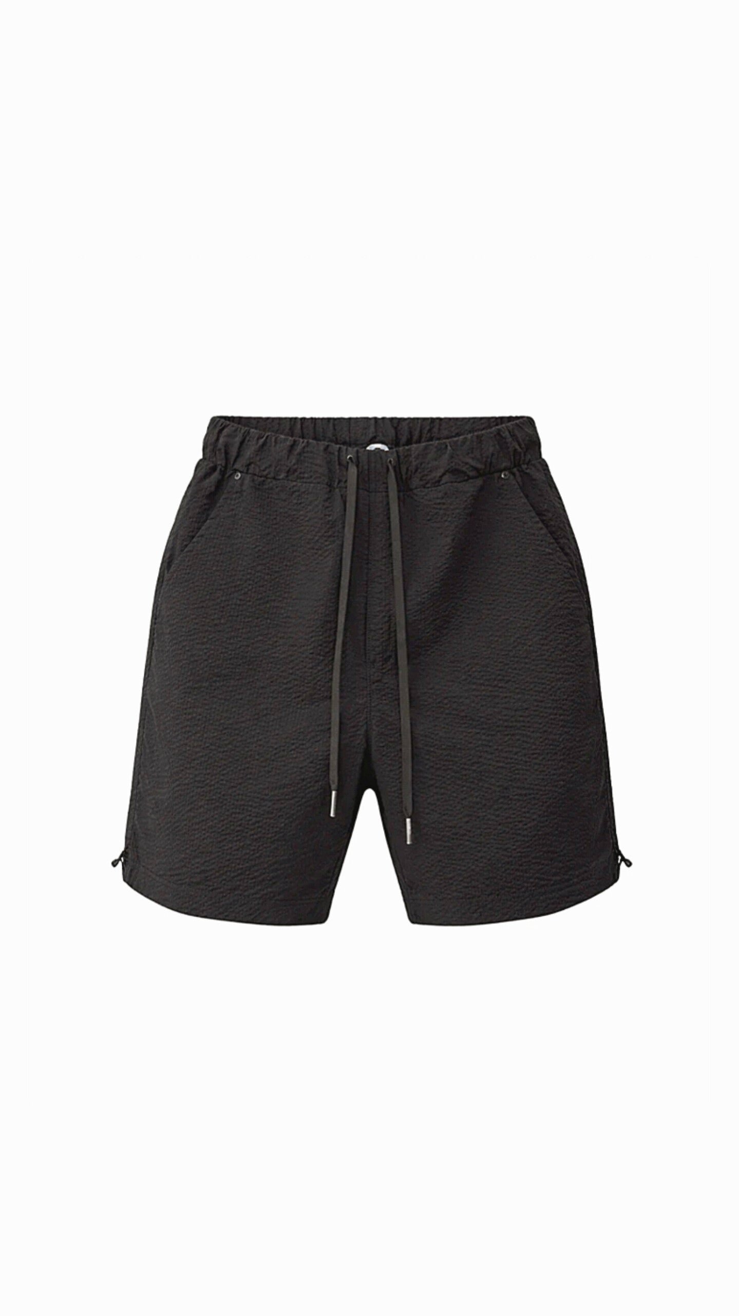 Embossed Cotton Shorts