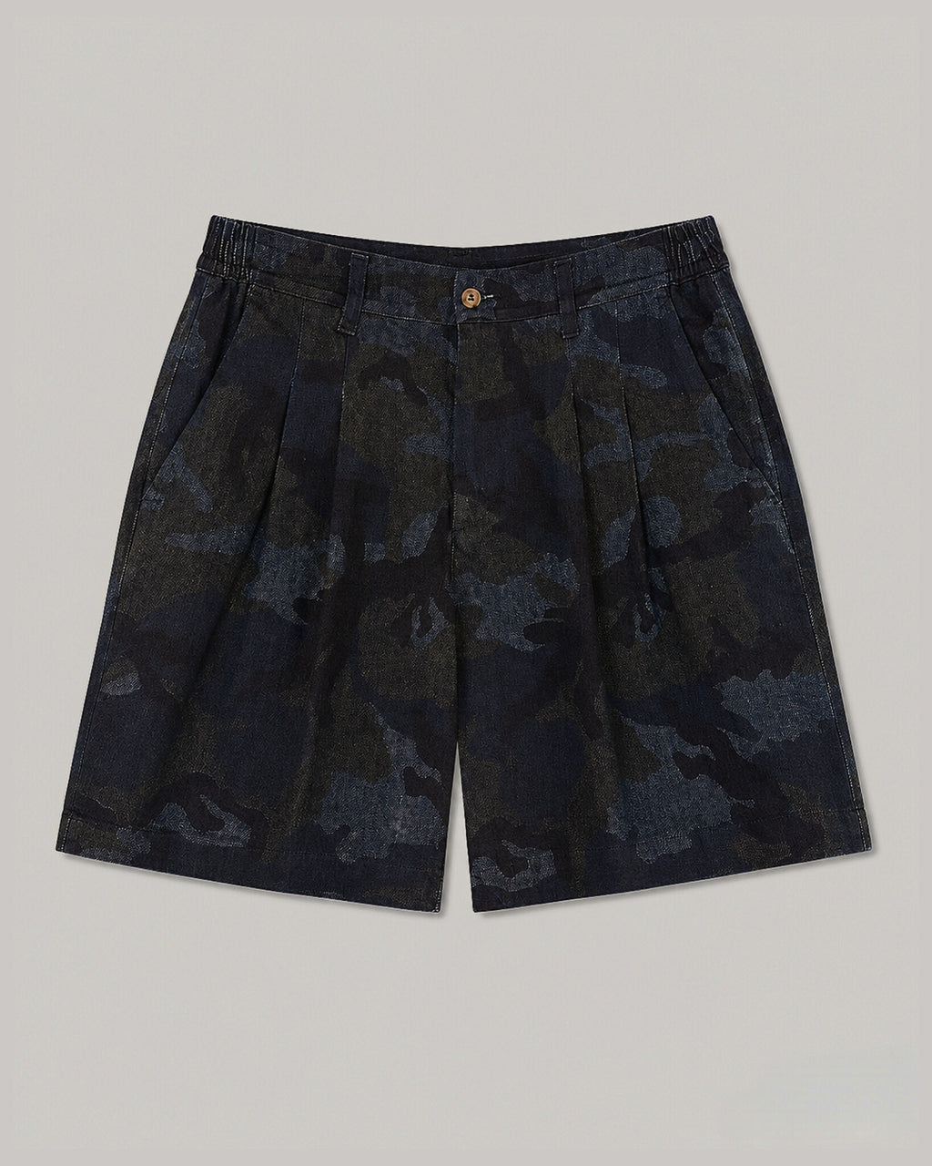 Camouflage Denim Shorts