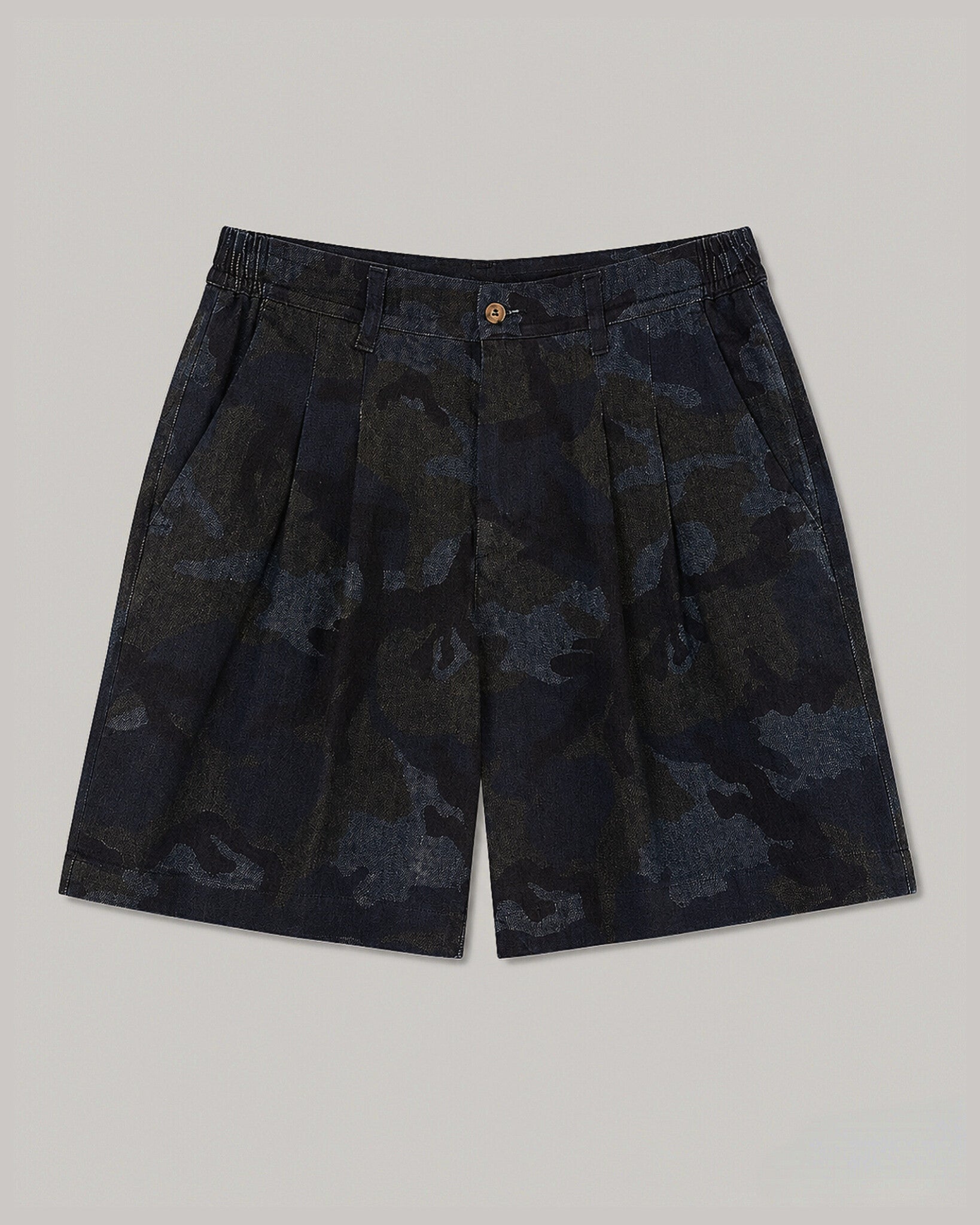 Camouflage Denim Shorts