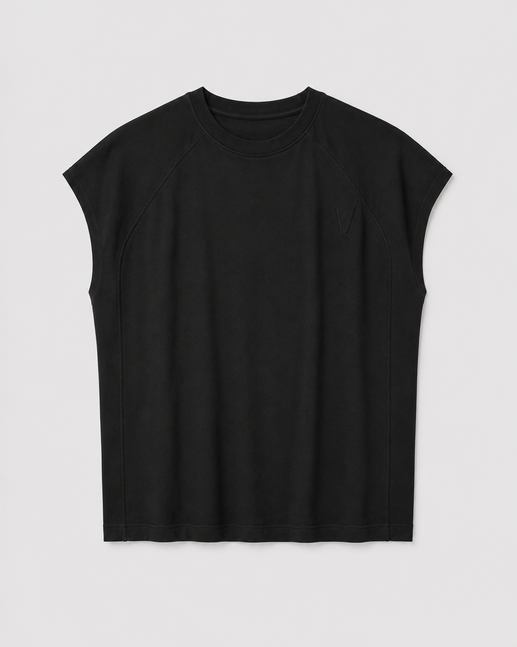 Sleeveless Cropped Tee