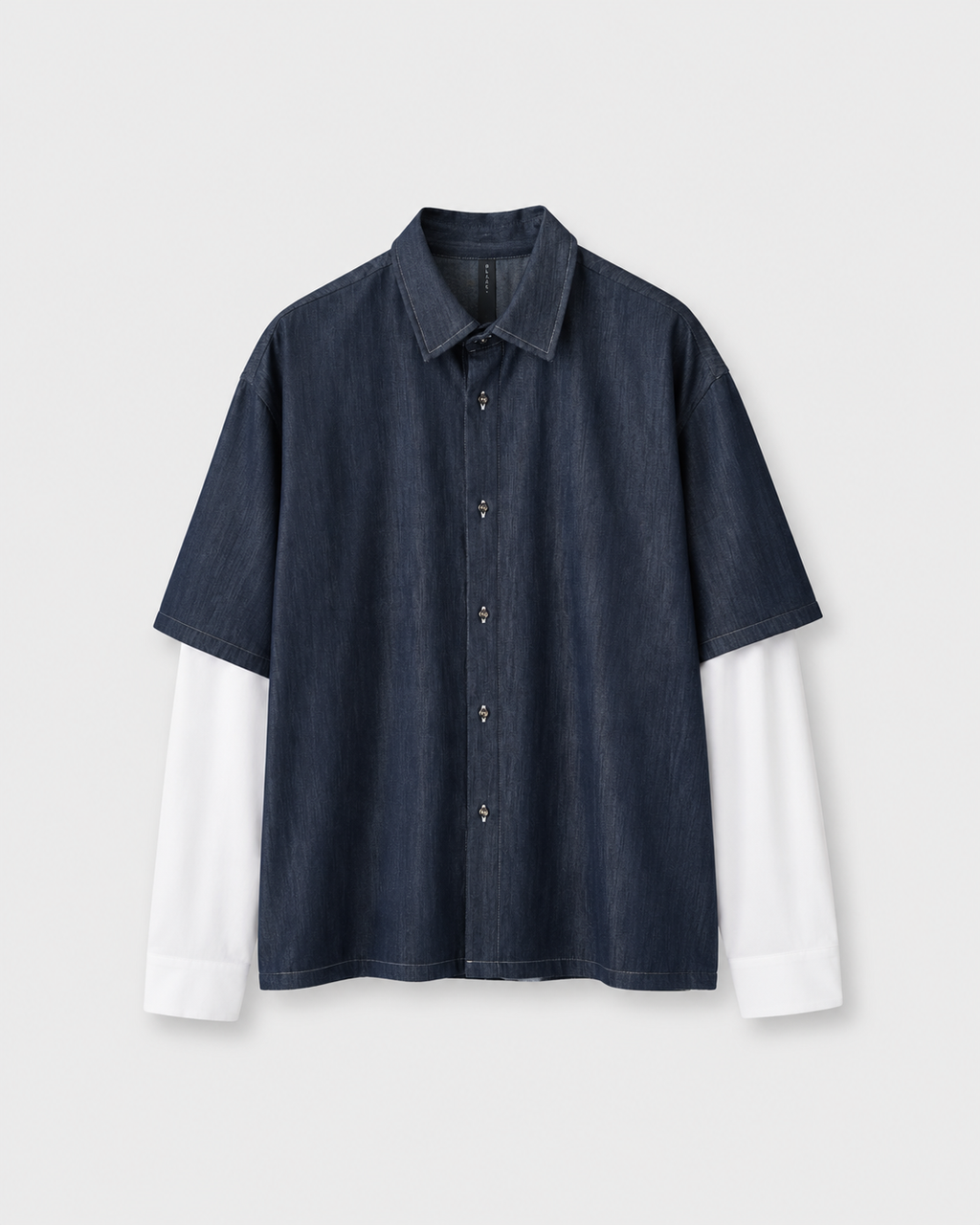 Double Sleeve Denim Shirt