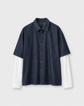 Double Sleeve Denim Shirt