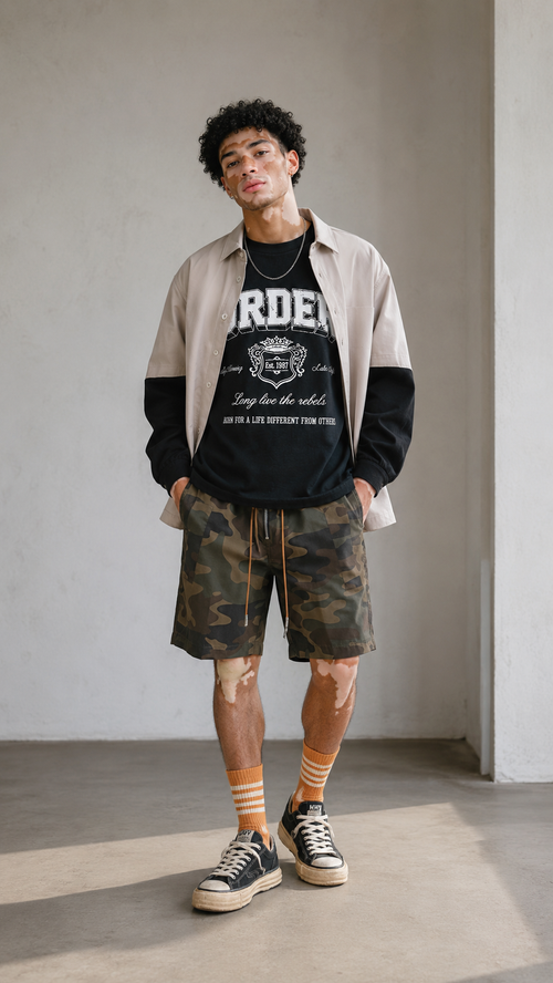 Contrast Overshirt