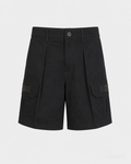 Cotton Satin Cargo Shorts