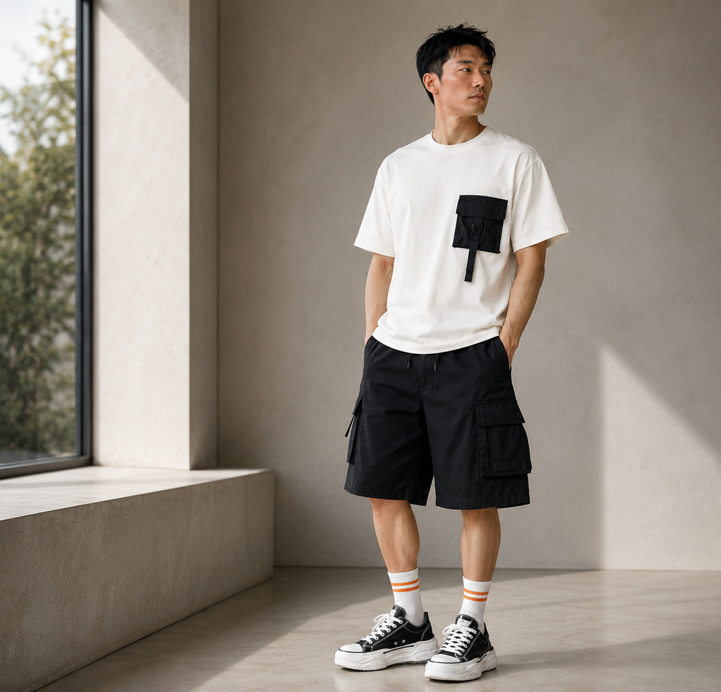 Pinstripe Pocket Tee
