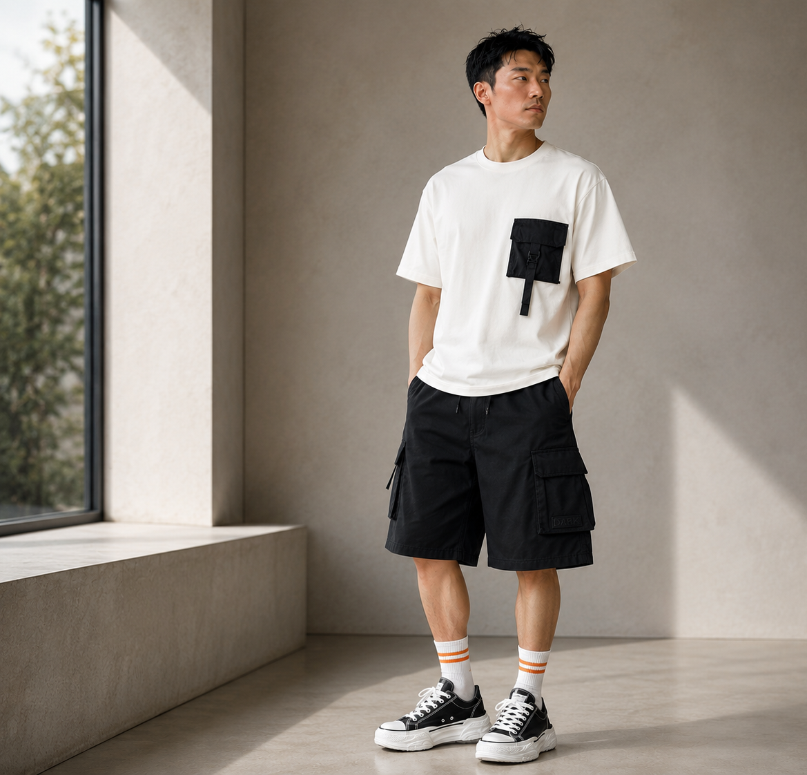 Pinstripe Pocket Tee