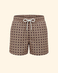 Damasked Print Swimsuit