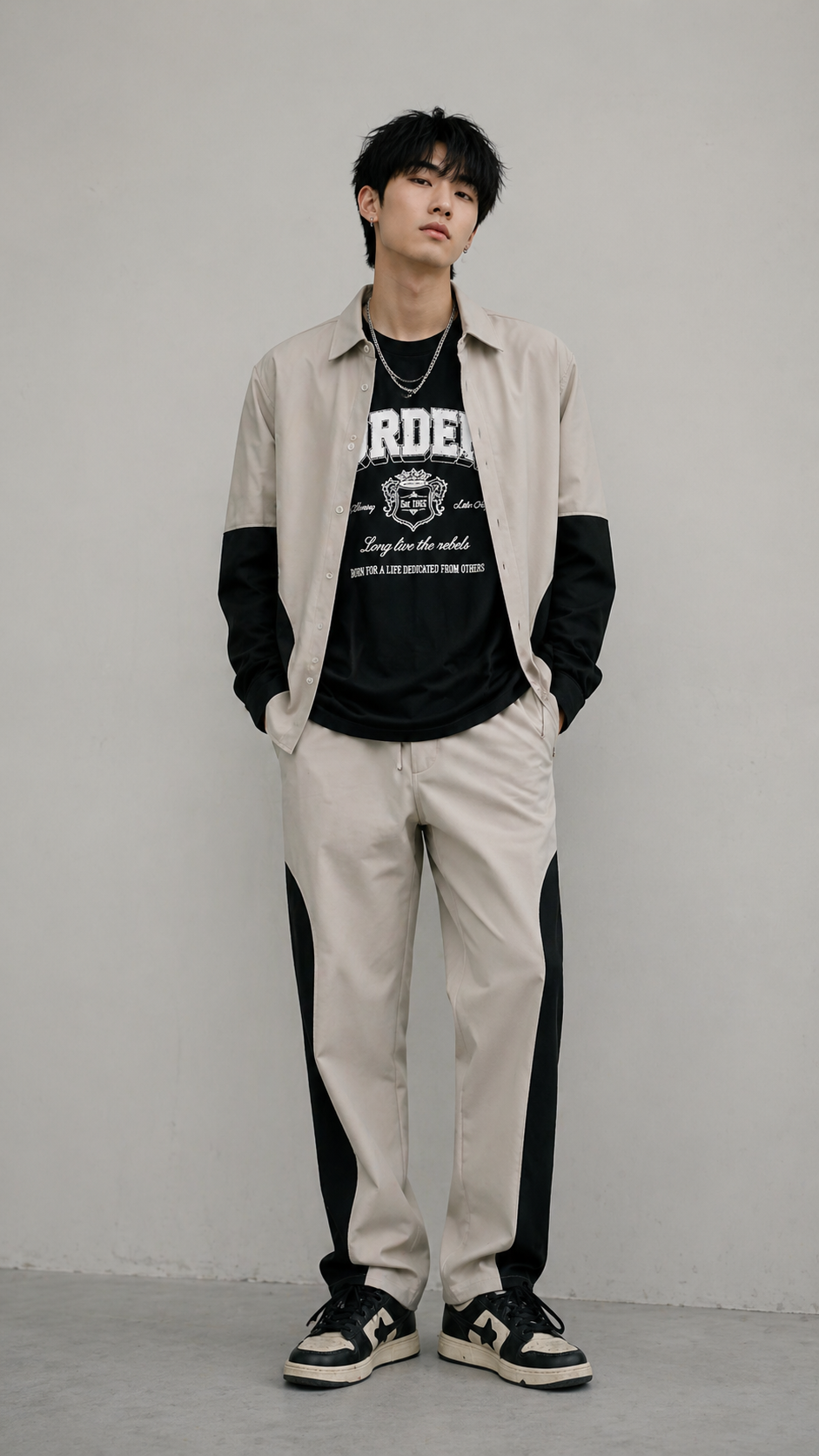 Crew Neck College Tee