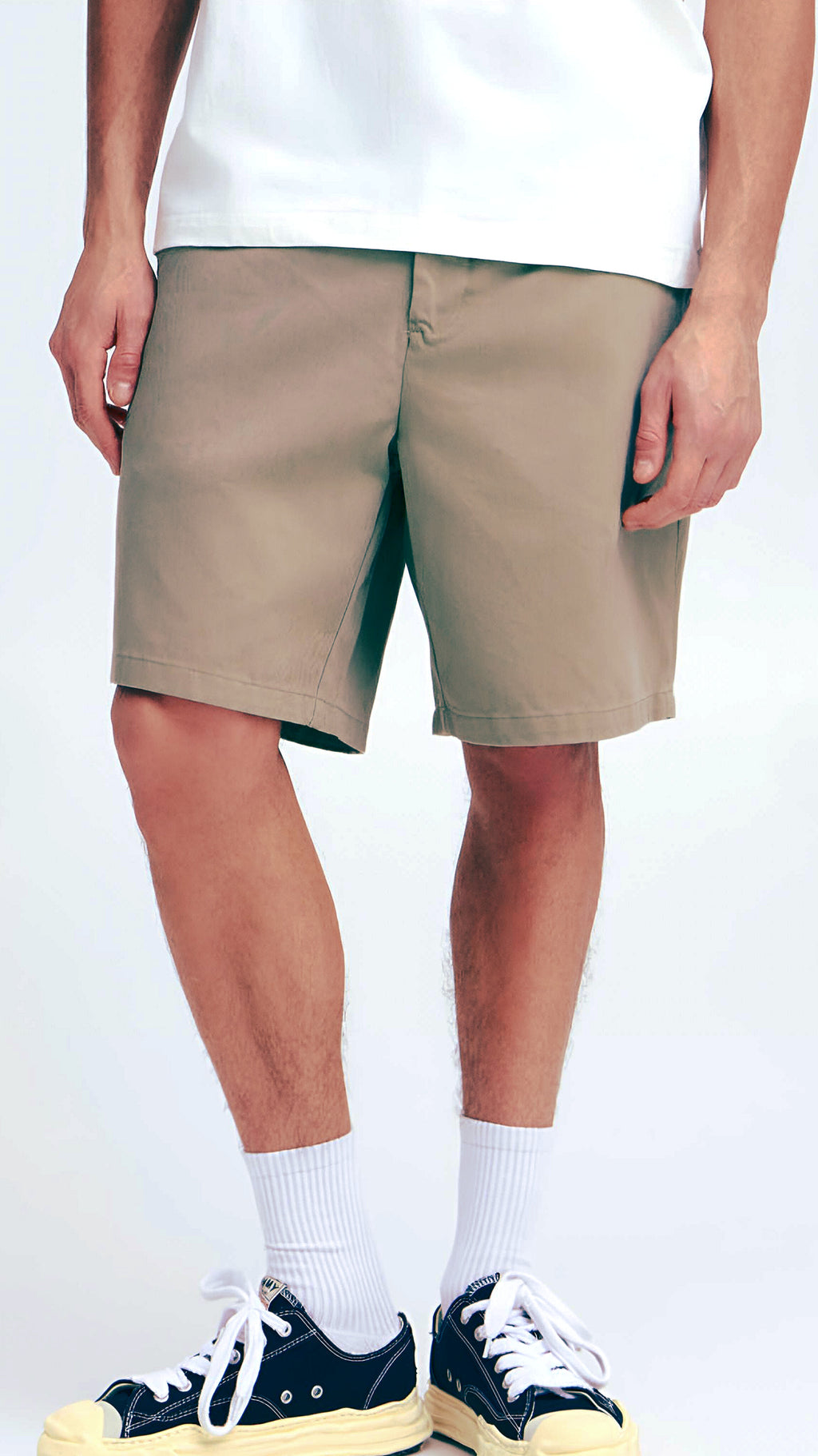Satin Cotton Chinos Shorts